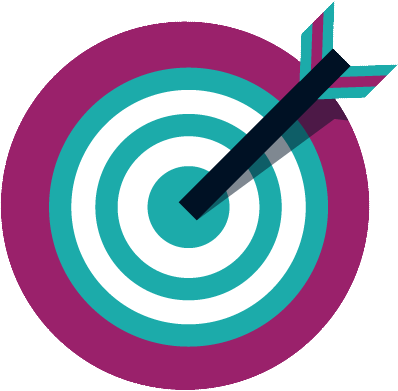 A target with an arrow in the bullseye