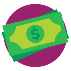 An illustration of money representing your PMAX budget.