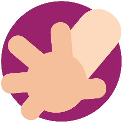 A closeup of a reaching hand