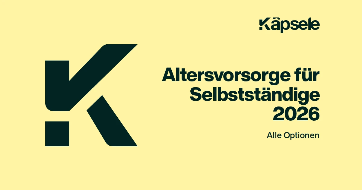 Altersvorsorge für Selbstständige 2026, Alle Optionen