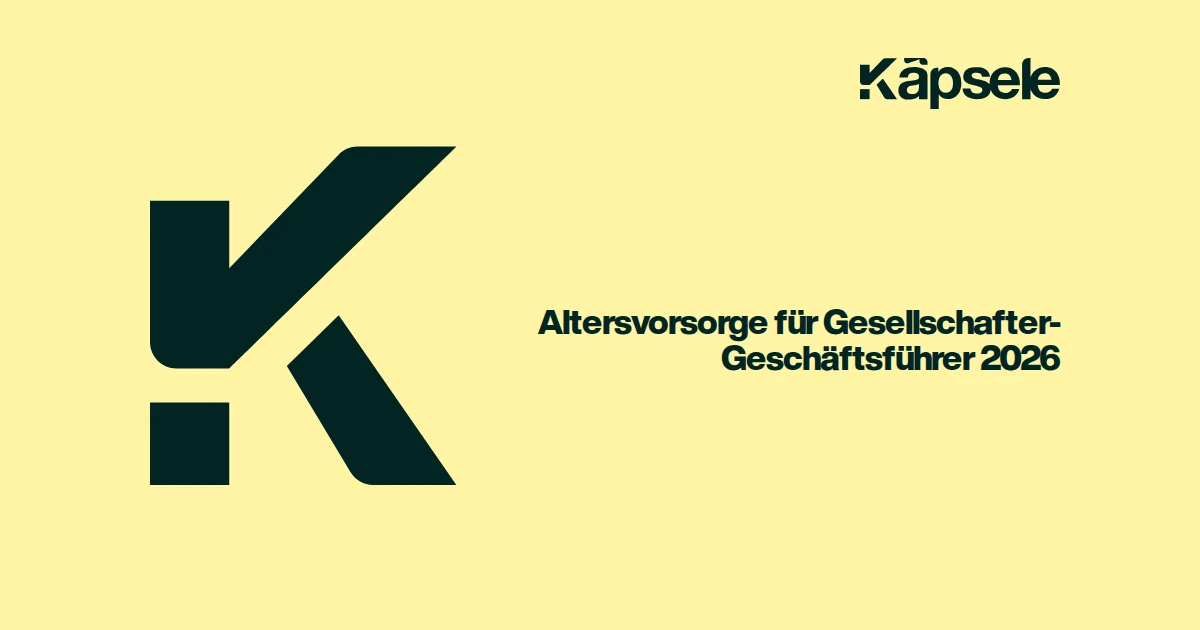 Altersvorsorge für Gesellschafter-Geschäftsführer 2026