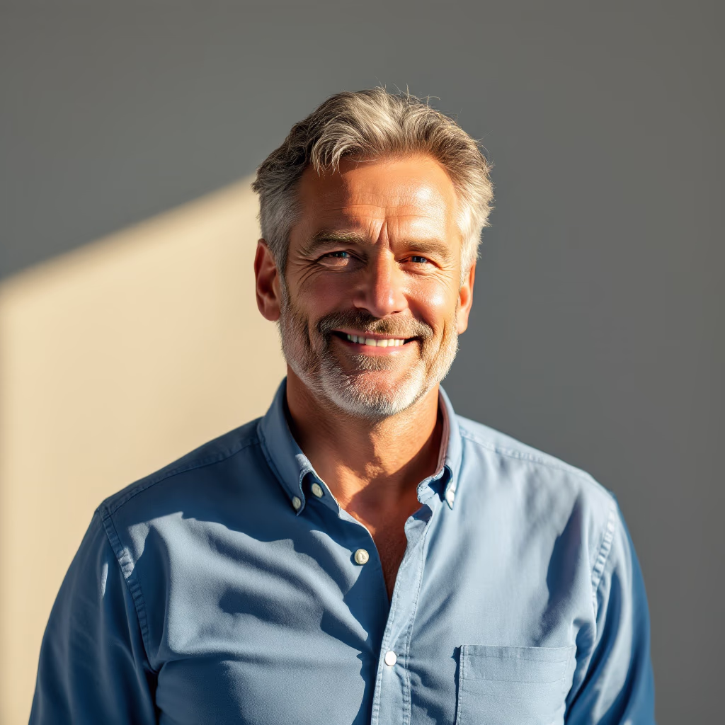 [headshot] image of customer (for a courier & delivery service)