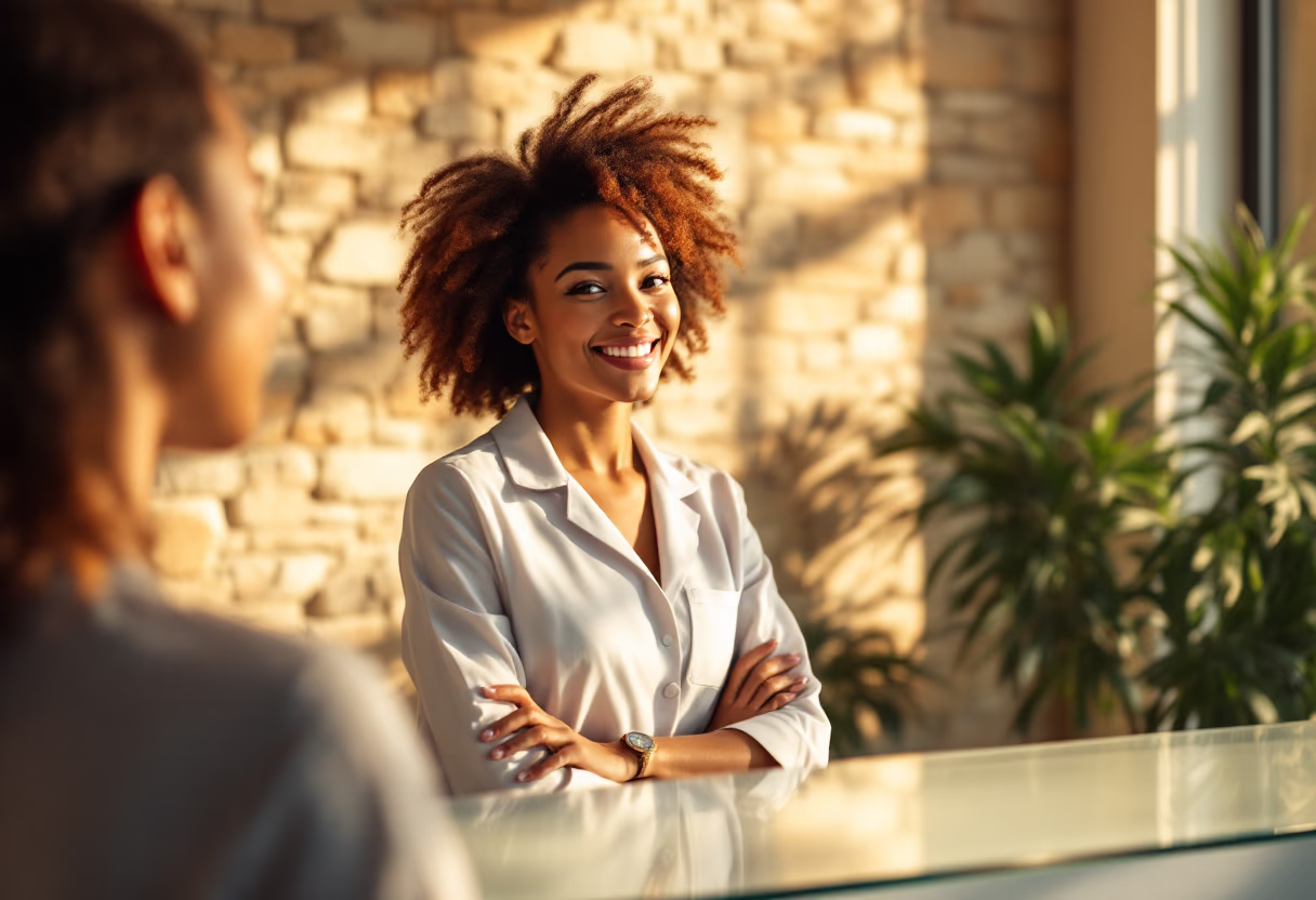 image of office receptionist (for a dental office)