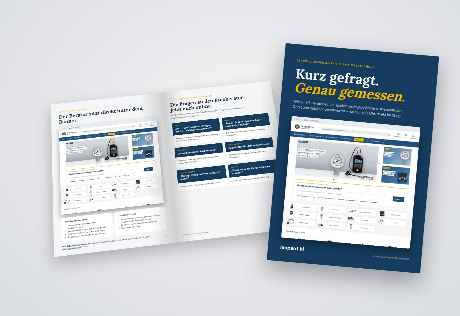 Sample preview brochure for a fictional company