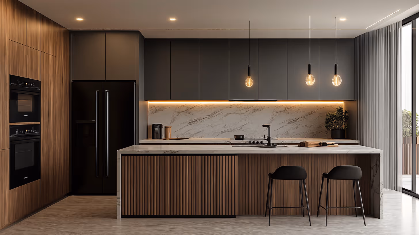 Professional painter prepping walls in Orange County home