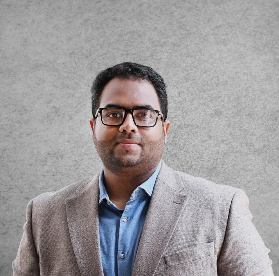 [headshot] image of customer giving a testimonial (for a ai biotech company)