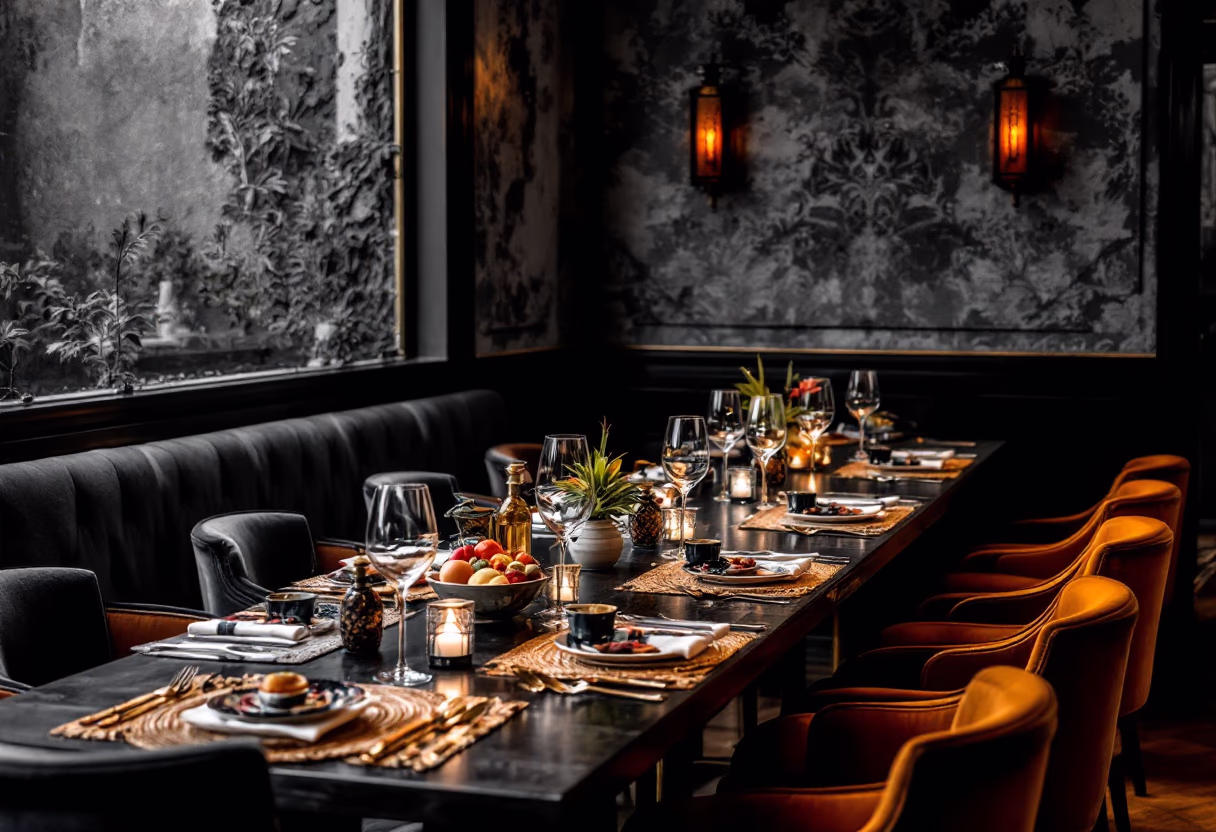 [background image] image of private dining room setup (for a mexican restaurant)