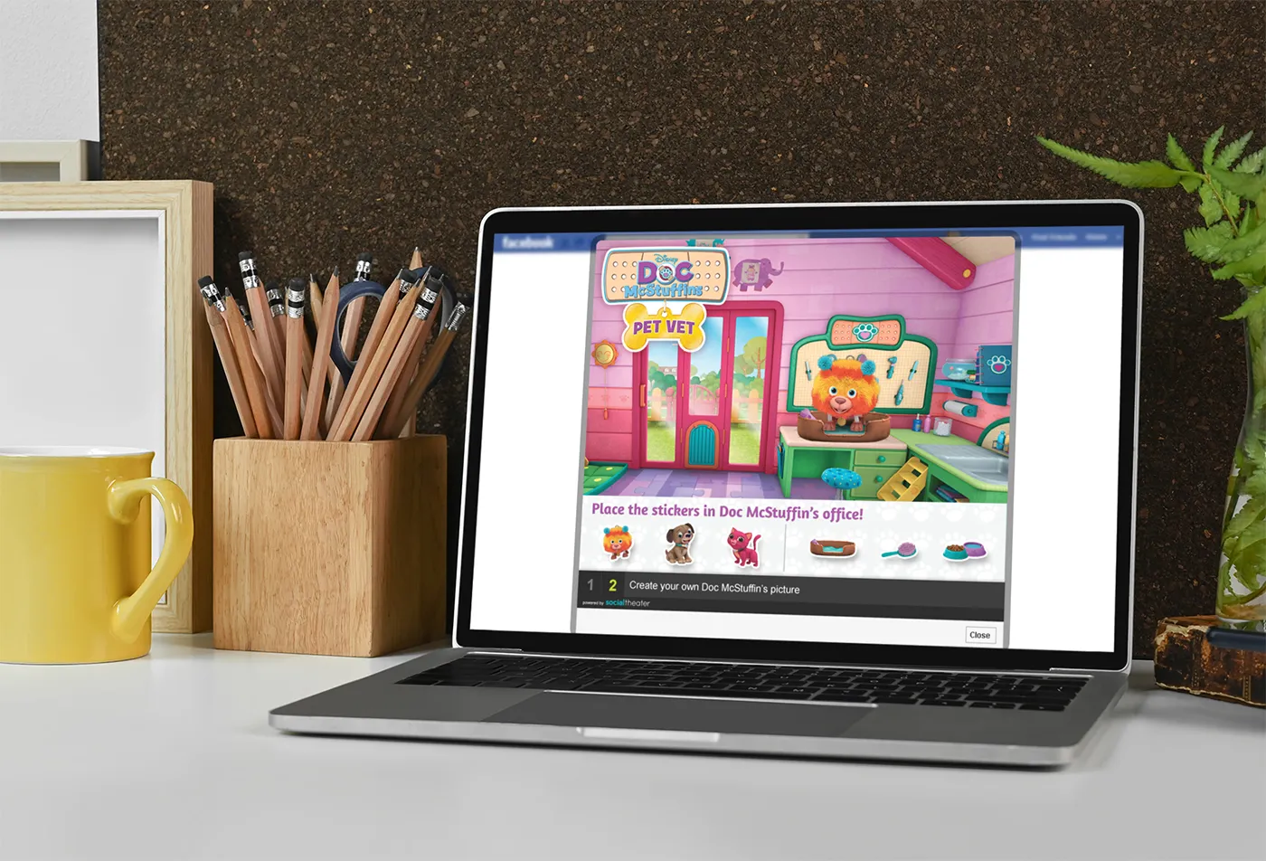 Disney's Doc McStuffins web game advertisement design