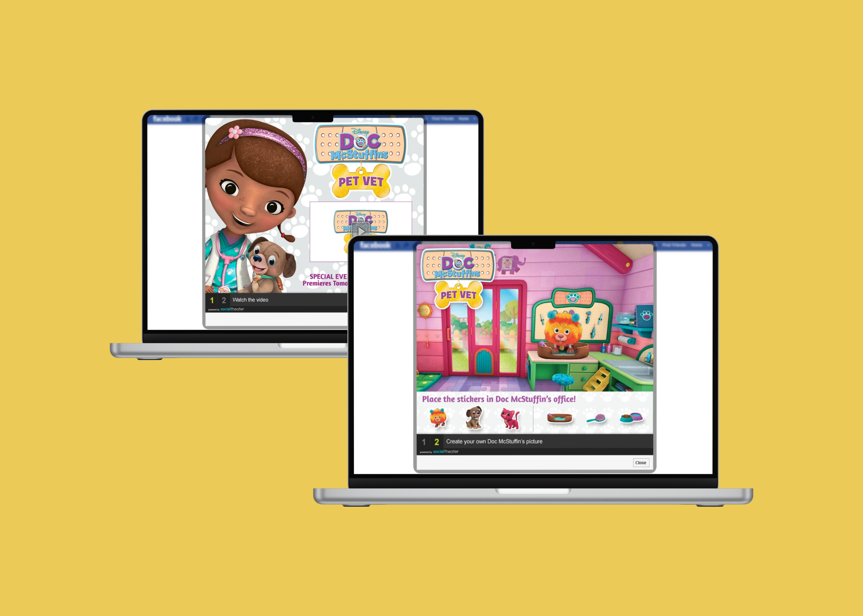 Disney's Doc McStuffins web advertisement design