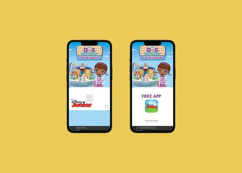 Disney's Doc McStuffins mobile advertisement design