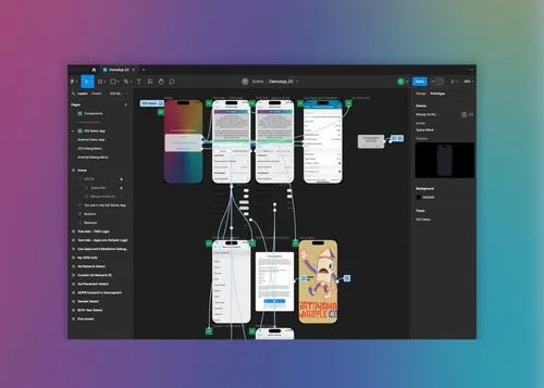 This is a demo app I designed in Figma to test advertising campaigns by TheThumbprint