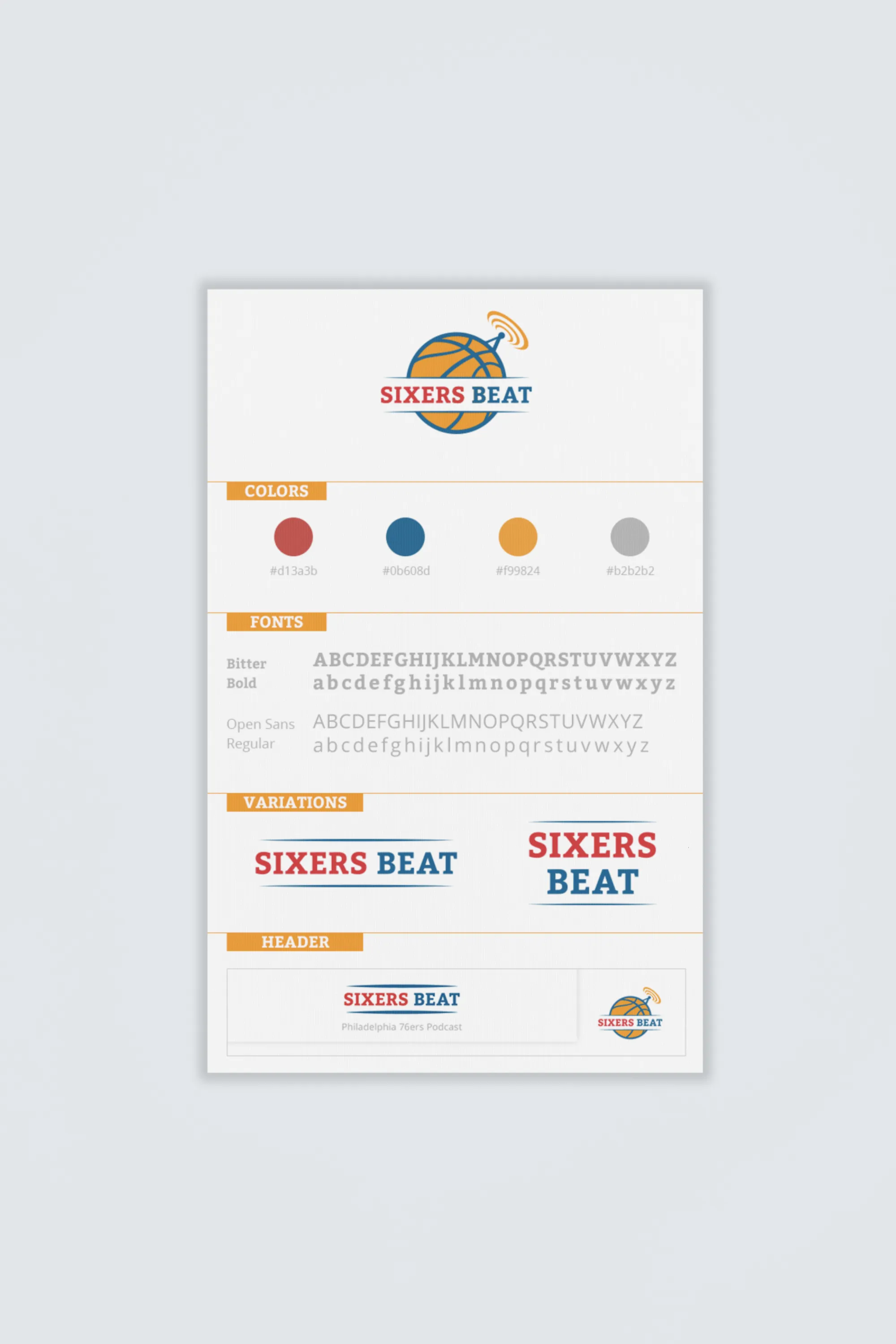 Sixer Beat Podcast Logo and Branding by TheThumbprint