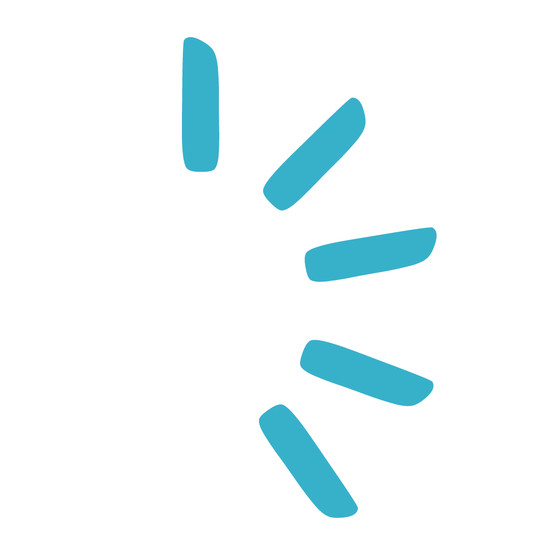 Blue animated loading spinner with oval segments on a white background.