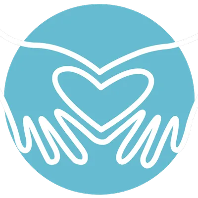Compassion value icon - hands holding a heart