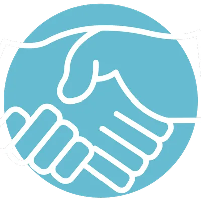 Commitment value icon - handshake