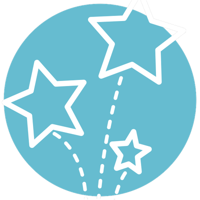 Joy value icon - shooting stars