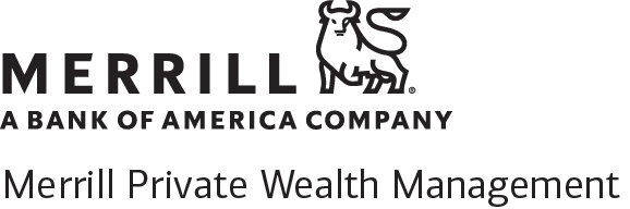 Merrill logo with bull icon and text 'A Bank of America Company' and 'Merrill Private Wealth Management'.