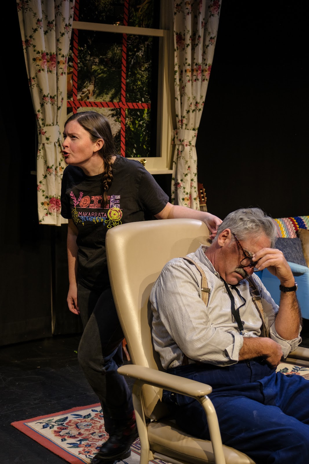 Production photograph from The Whisper by Stray Dogs Theatre Company.