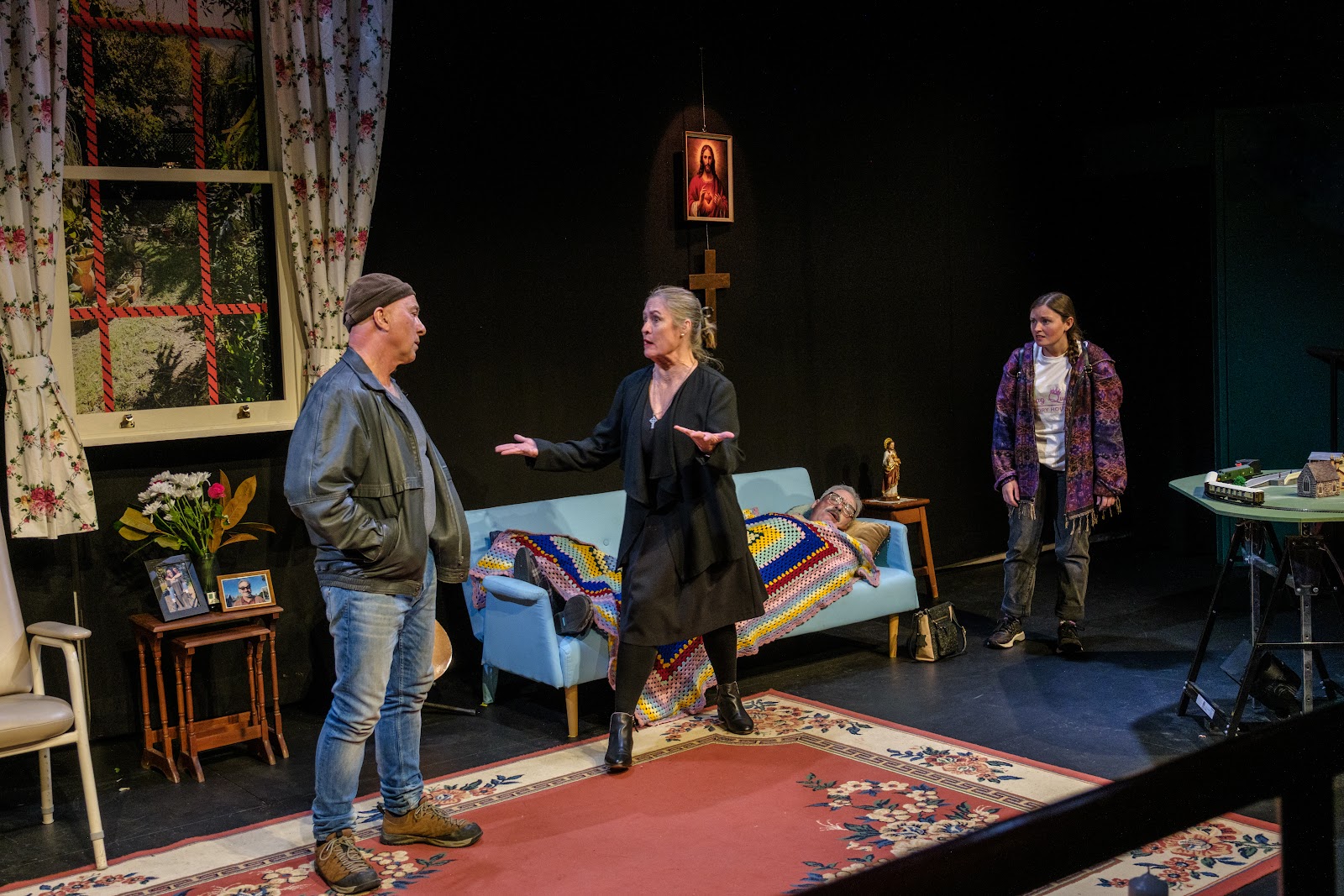 Production photograph from The Whisper by Stray Dogs Theatre Company.