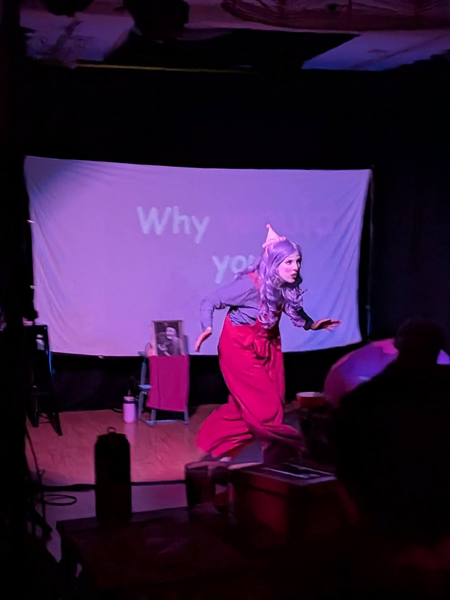 Nat Habib in Clown Seeking Clown at Ctrllab, Montréal Fringe 2026.