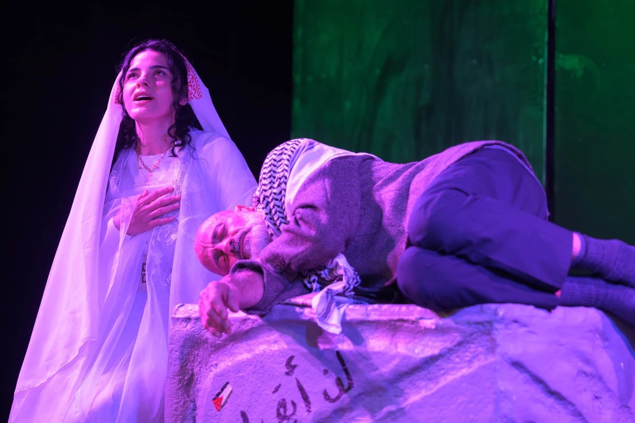 Ala'a Al‑Qaisi and Rachid Taki in The Return at The Greek Theatre at Addi Road, Sydney Fringe 2026.