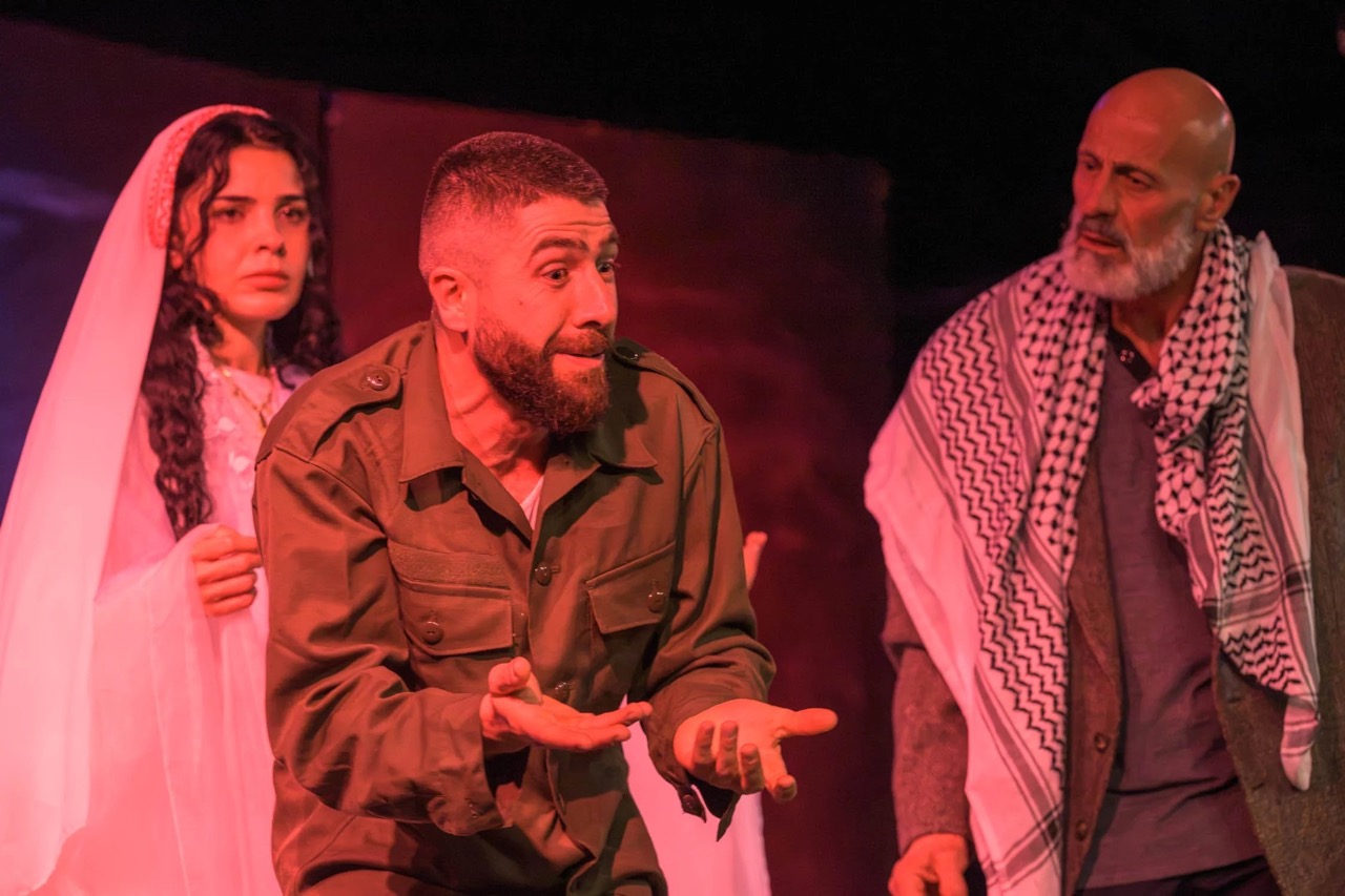 Production still from The Return featuring Ala'a Al‑Qaisi and Mohammed El Kesm.