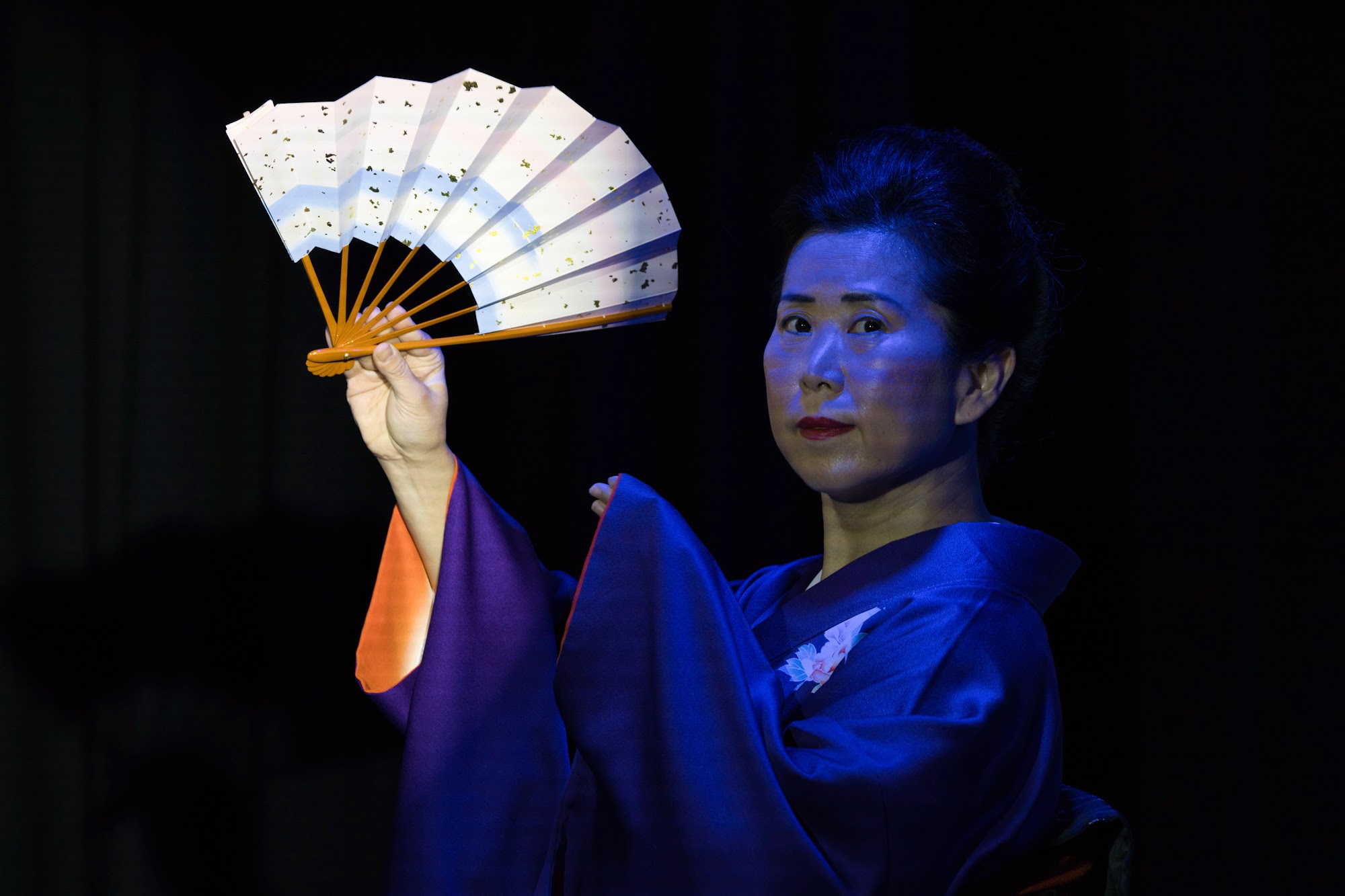 Junko Hirabayashi in Snow, Moon, and Flowers at Sydney Fringe 2026.