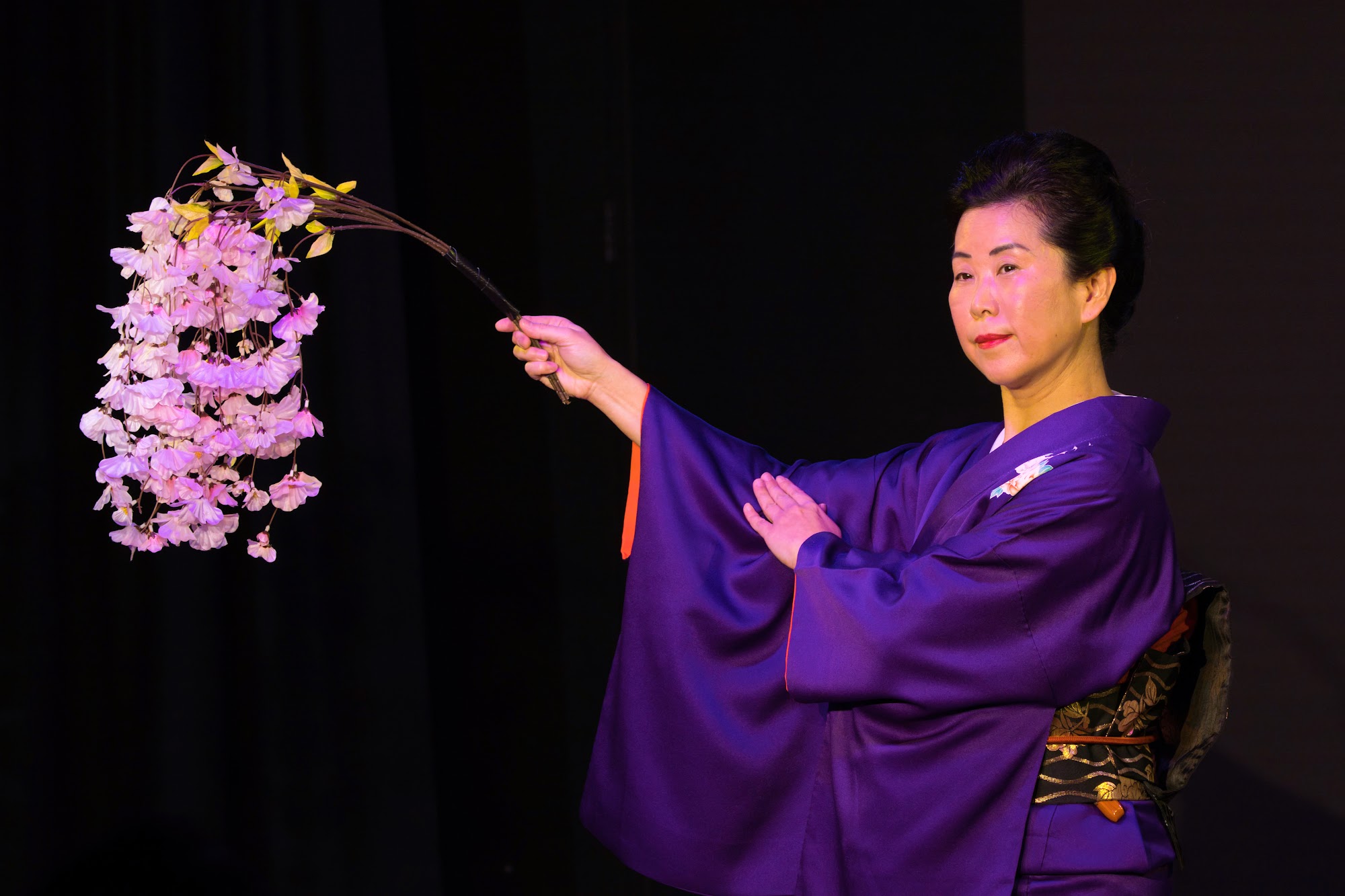 Junko Hirabayashi in Snow, Moon, and Flowers at Sydney Fringe 2026.