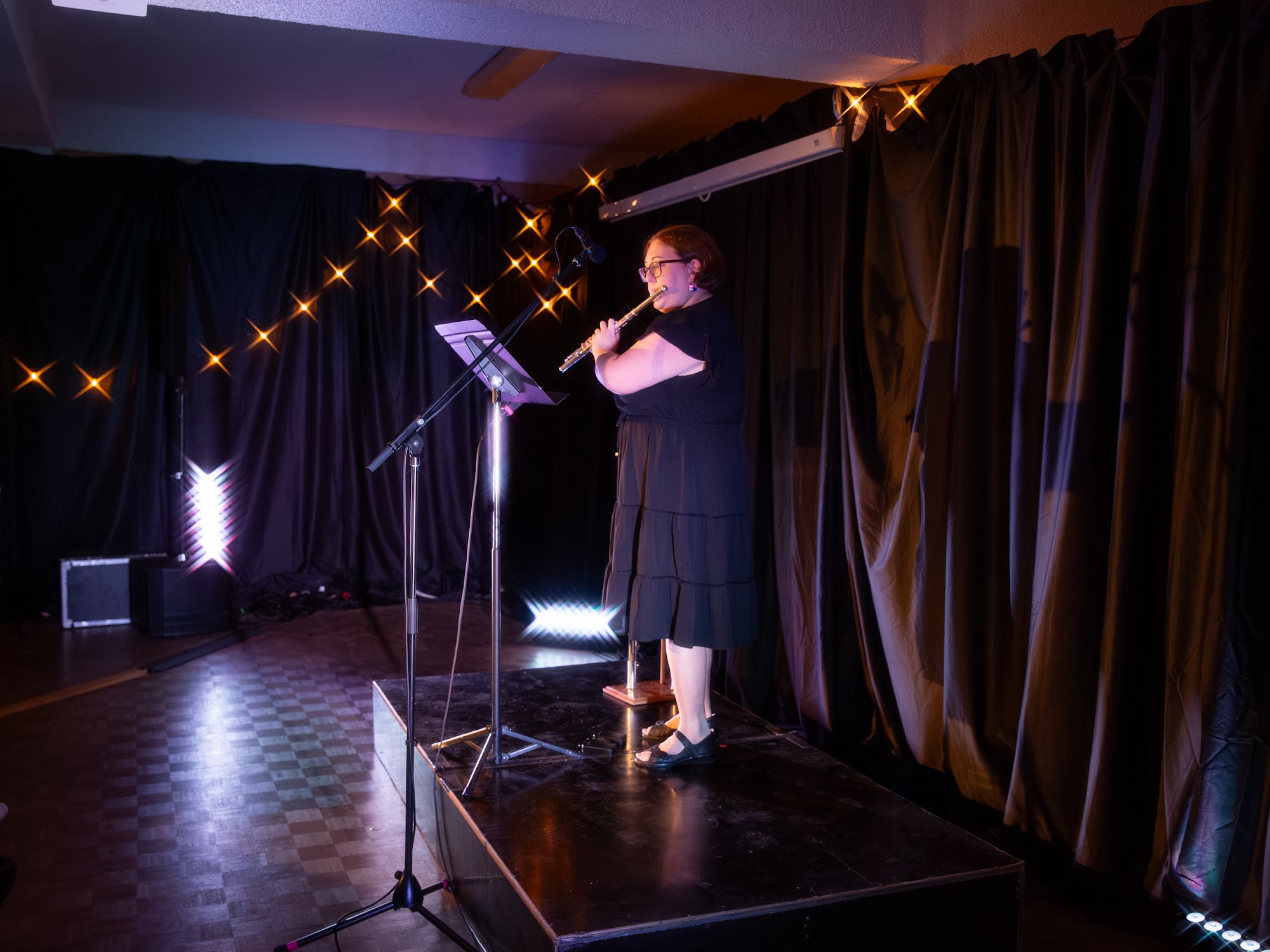 Melanie Walters performing in Storyteller at Erskineville Town Hall, Sydney Fringe 2026.