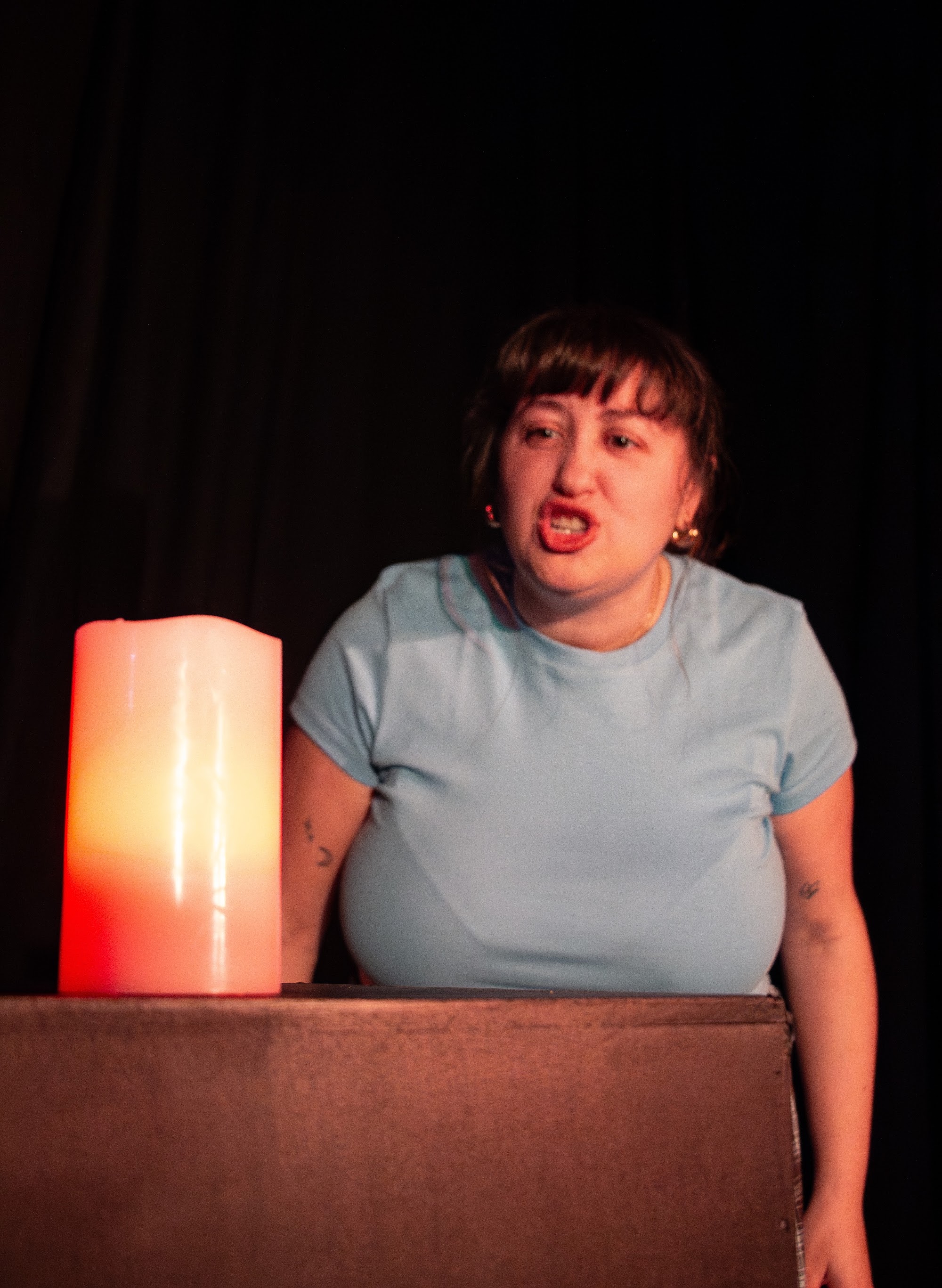 Lana Filies in Saltwater Girls at Erskineville Town Hall, Sydney Fringe 2026.