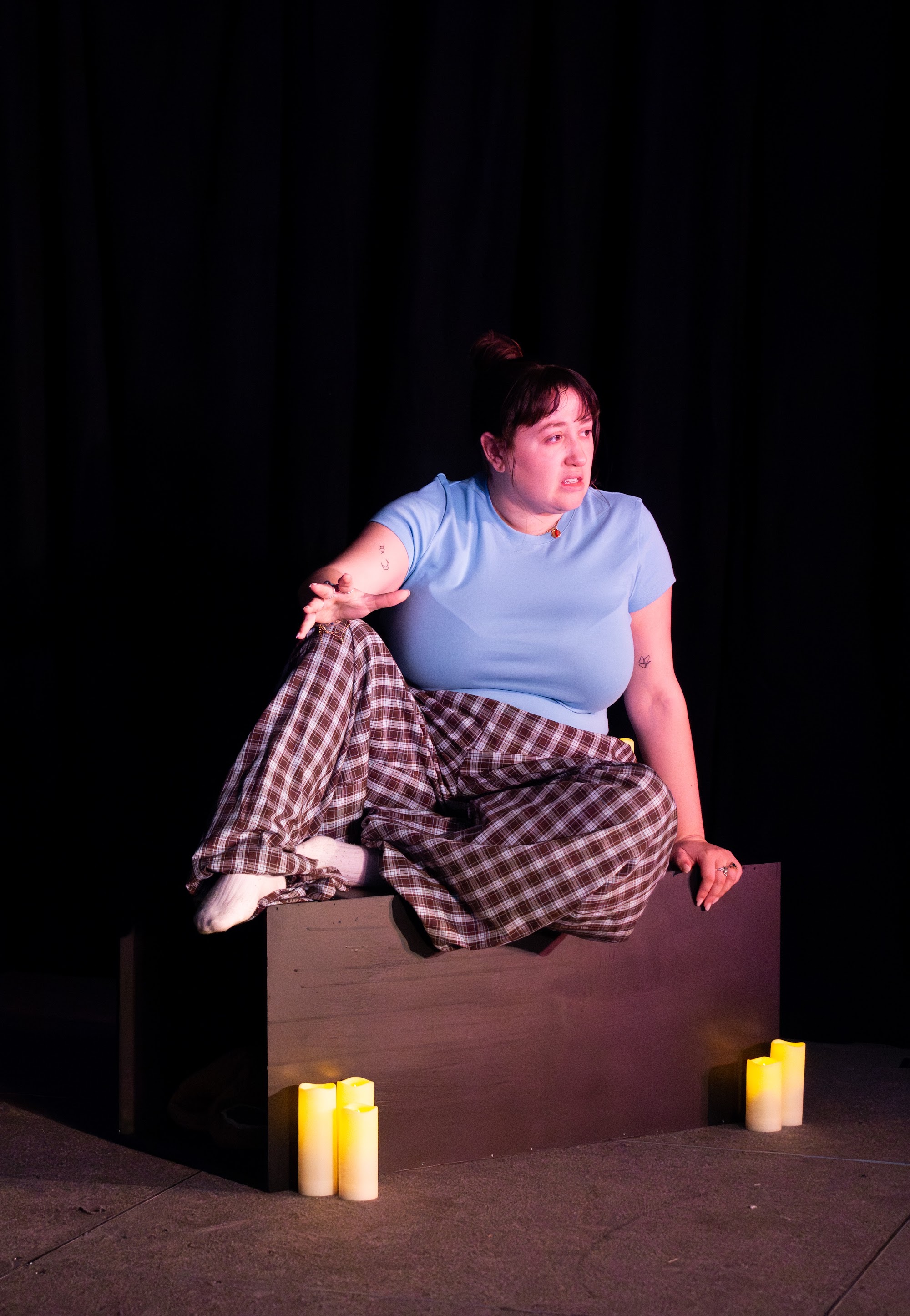 Lana Filies in Saltwater Girls at Erskineville Town Hall, Sydney Fringe 2026.