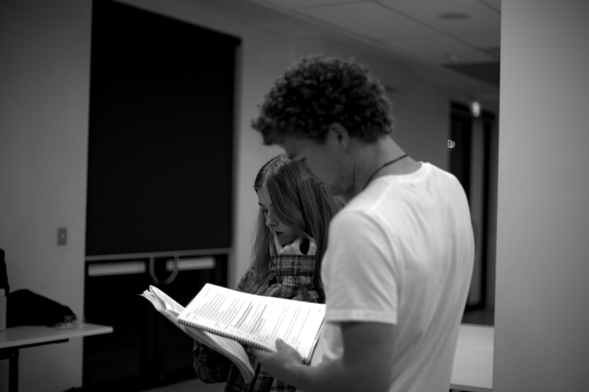Cast of Epicaricacy in rehearsal at The Actors Pulse Playhouse, Sydney Fringe 2026.
