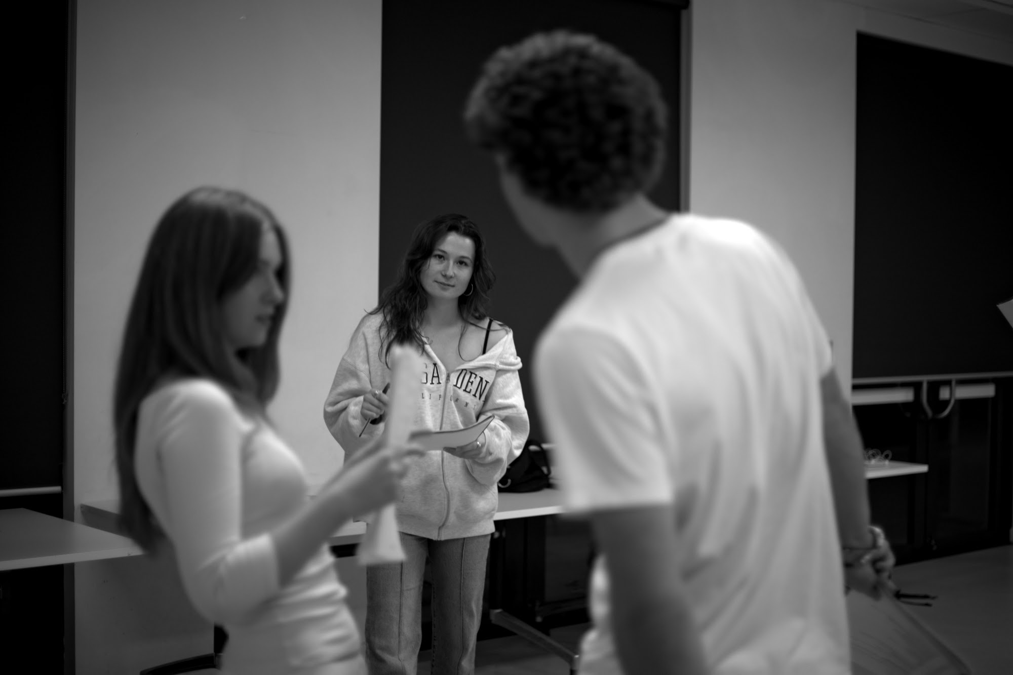 Cast of Epicaricacy in rehearsal at The Actors Pulse Playhouse, Sydney Fringe 2026.
