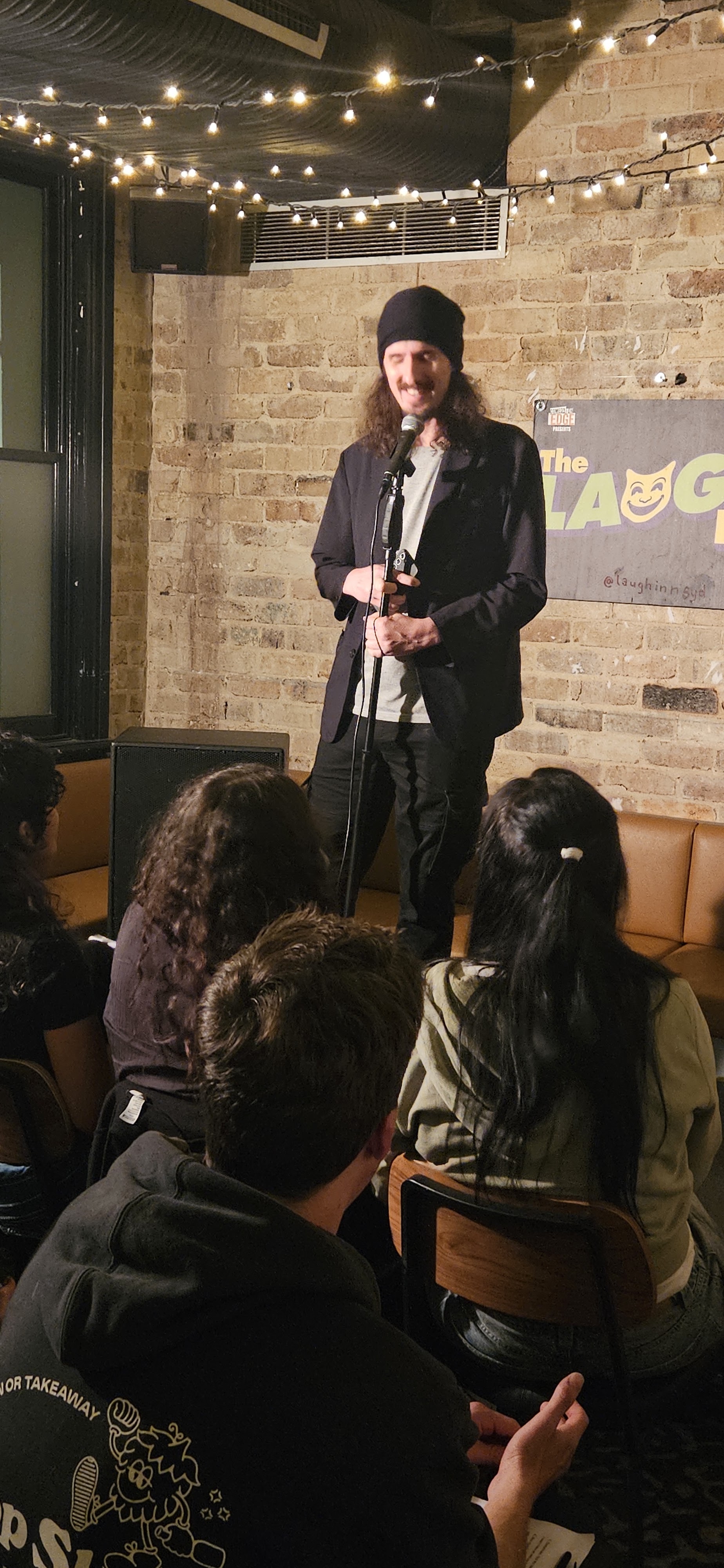 Audience at Anyway, she died at Dawn's Caravan, Sydney Fringe 2026.