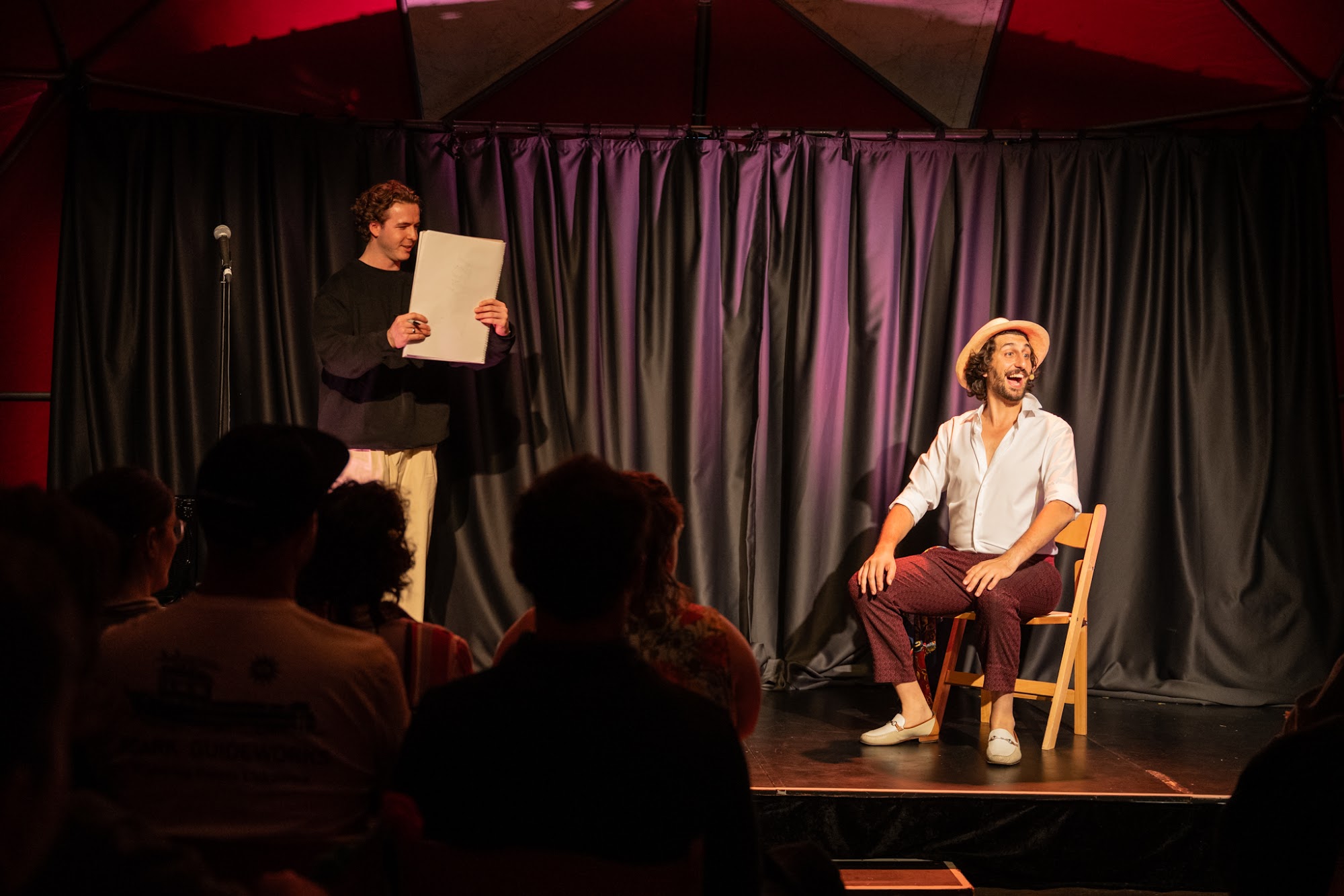 Additional production still from Giuseppe's Love Quest at Erskineville Town Hall, Sydney Fringe 2026.