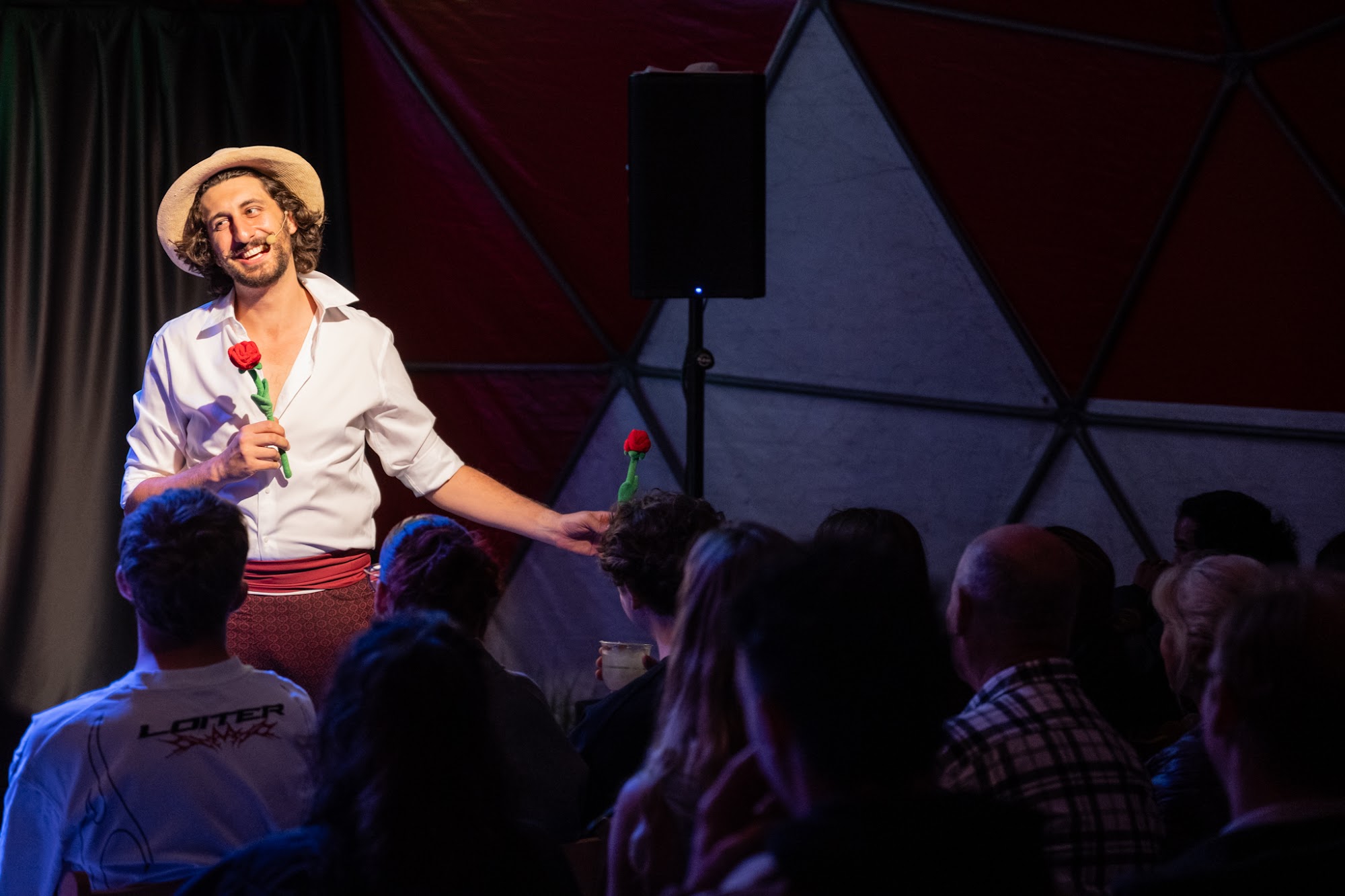 Jeromaia Detto as Giuseppe in Giuseppe's Love Quest at Erskineville Town Hall, Sydney Fringe 2026.