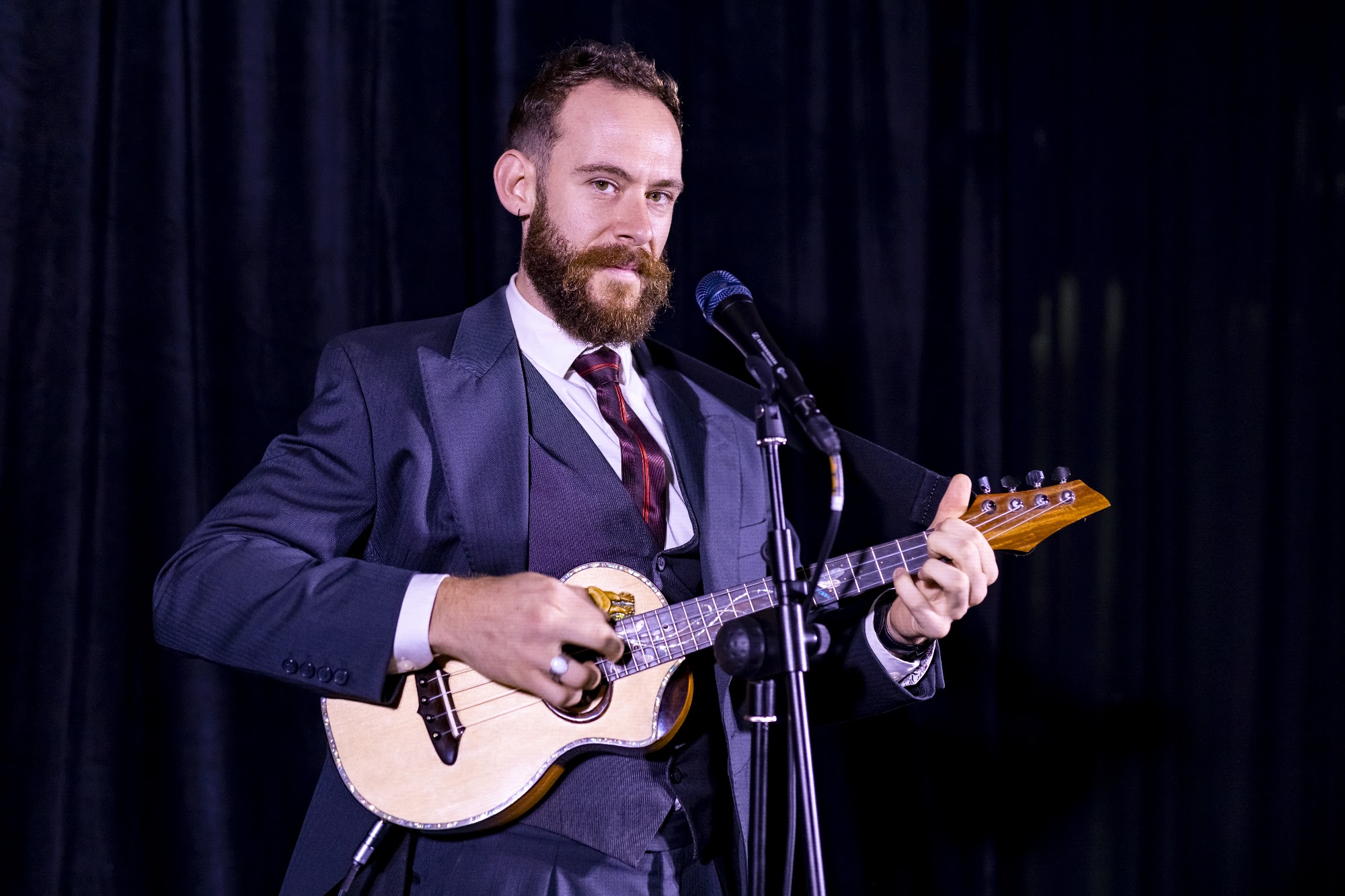 Troy Rogers performs Drug Baby at Boom Boom Room, Sydney Fringe 2026.