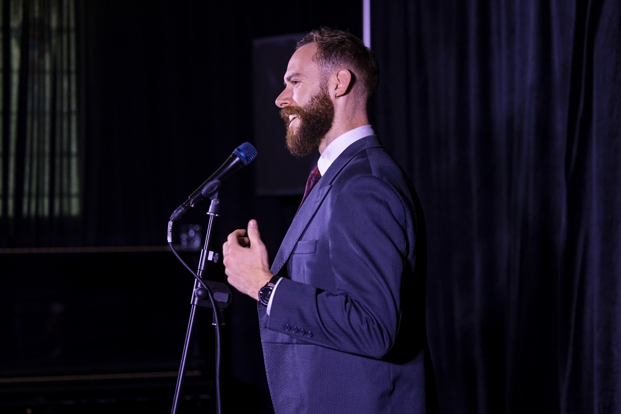 Troy Rogers performs Drug Baby at Boom Boom Room, Sydney Fringe 2026.