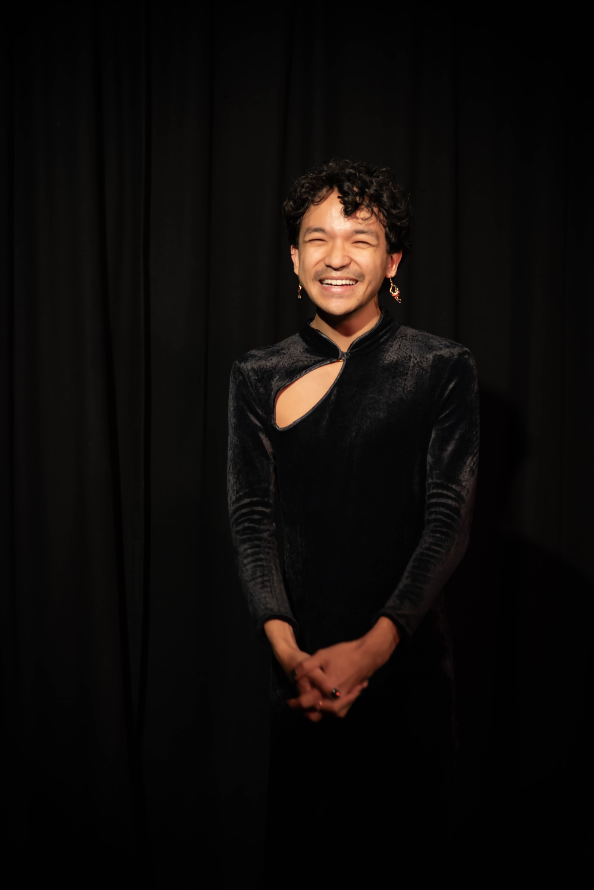 Theo Chen photographed for Pretty Ugly at Qtopia Substation, Sydney Fringe 2026.
