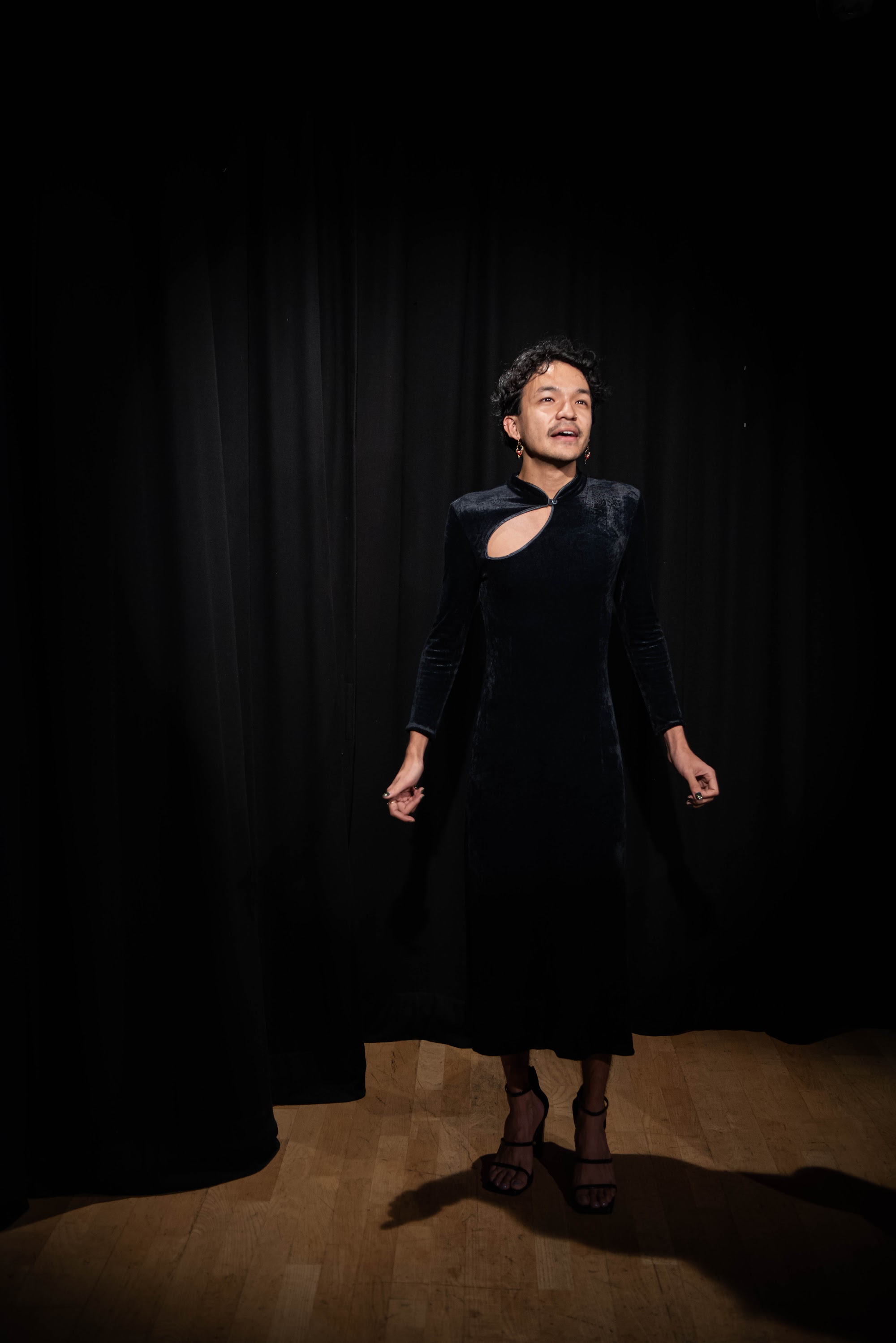 Theo Chen in Pretty Ugly at Qtopia Substation, Sydney Fringe 2026.
