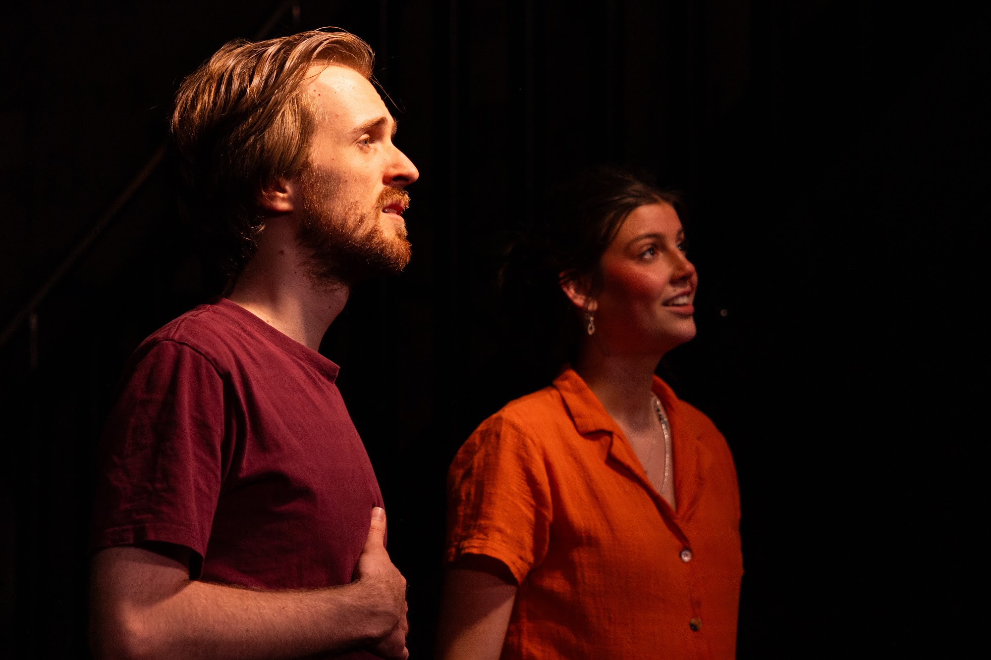Rhea arrives from the shadows in Pigeon at Qtopia Sydney, Sydney Fringe 2026.