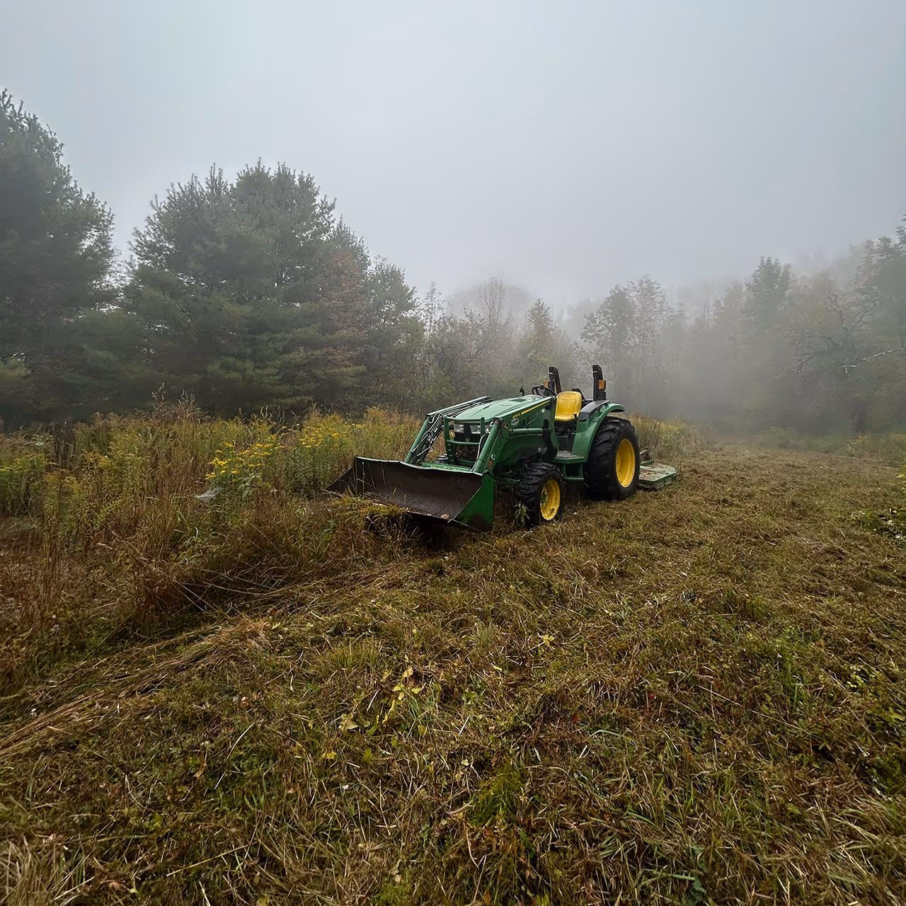 property grading and site leveling service in Randolph Vermont by Ketchum Property Maintenance improving drainage and land contour