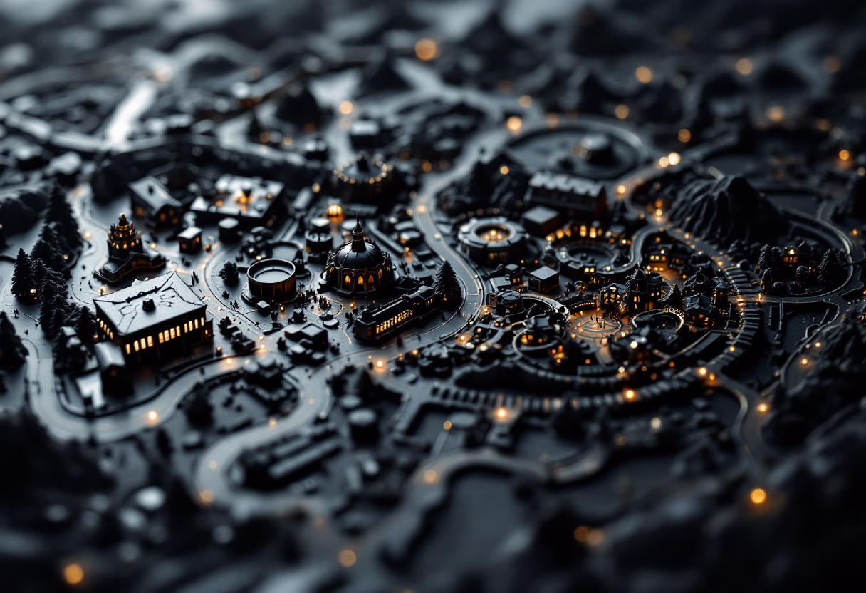 image of park map (for an amusement park)