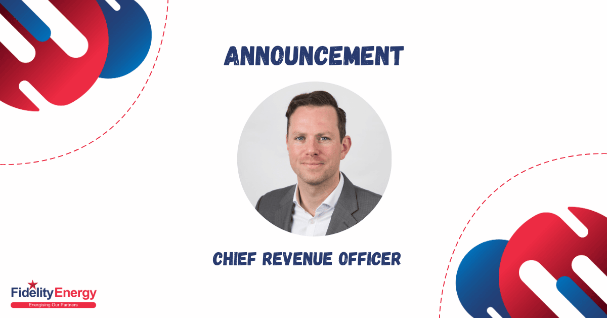 Sean Dixon promoted to Chief Revenue Officer at Fidelity Energy, recognizing his exceptional contributions and leadership that significantly boosted the company's growth over 10 years.