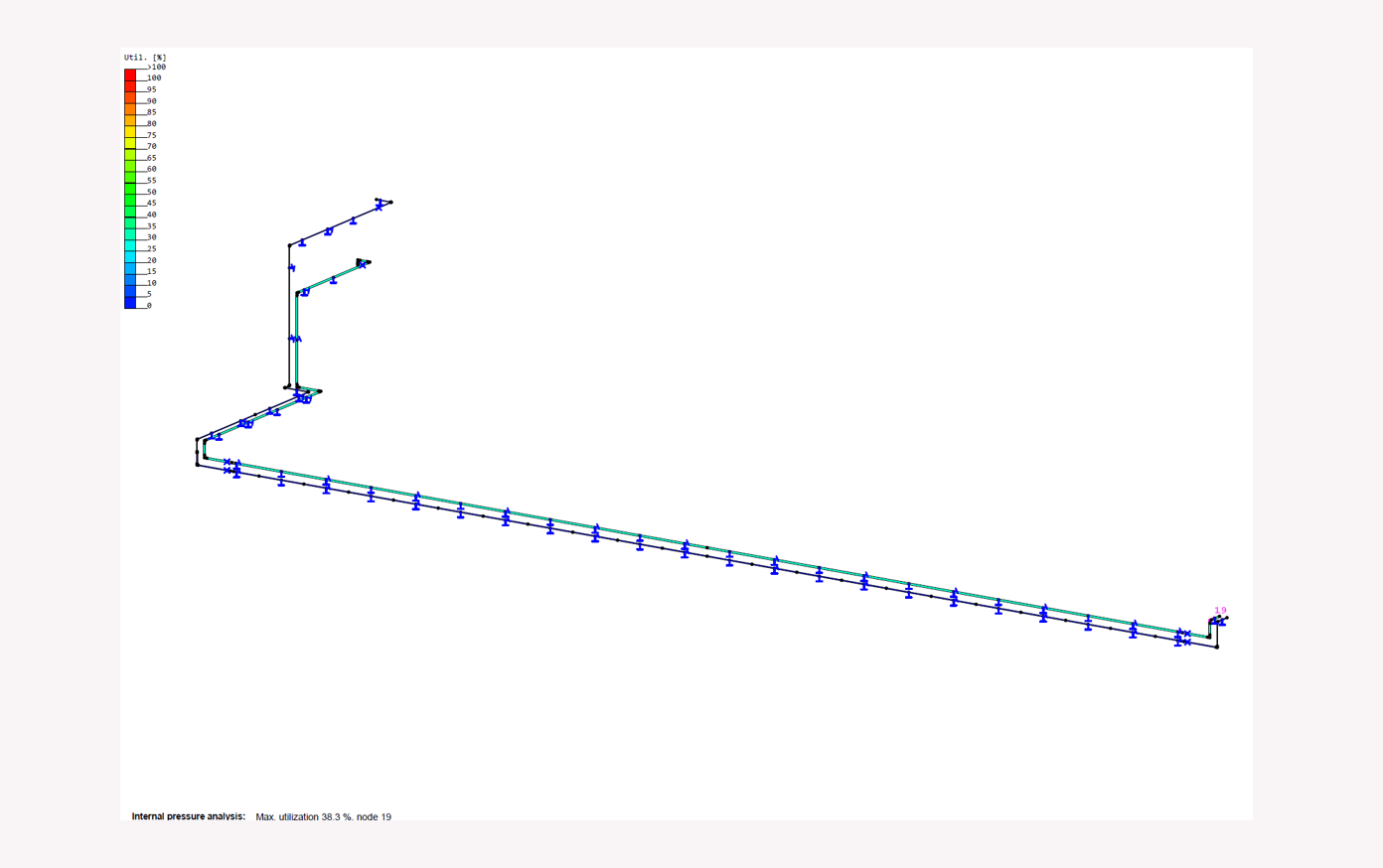 Pipe stress analysis of steam pipe