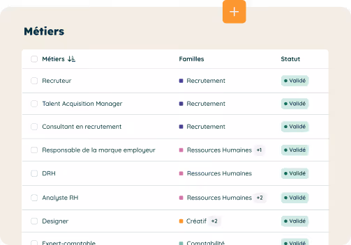 List of jobs as shown in the Jobsong app