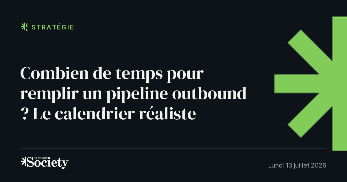 Combien de temps pour remplir un pipeline outbound ? Le calendrier réaliste