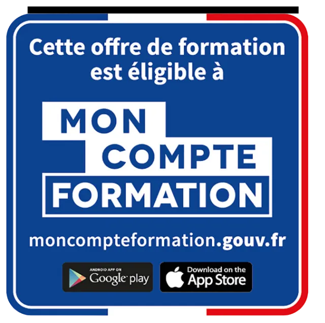 Logo CPF, mon compte formation