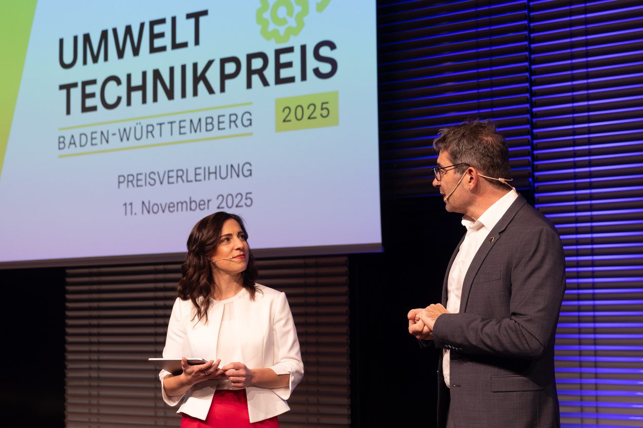 Carina Jantsch bei der Preisverleihung Umwelttechnikpreis Baden-Württemberg