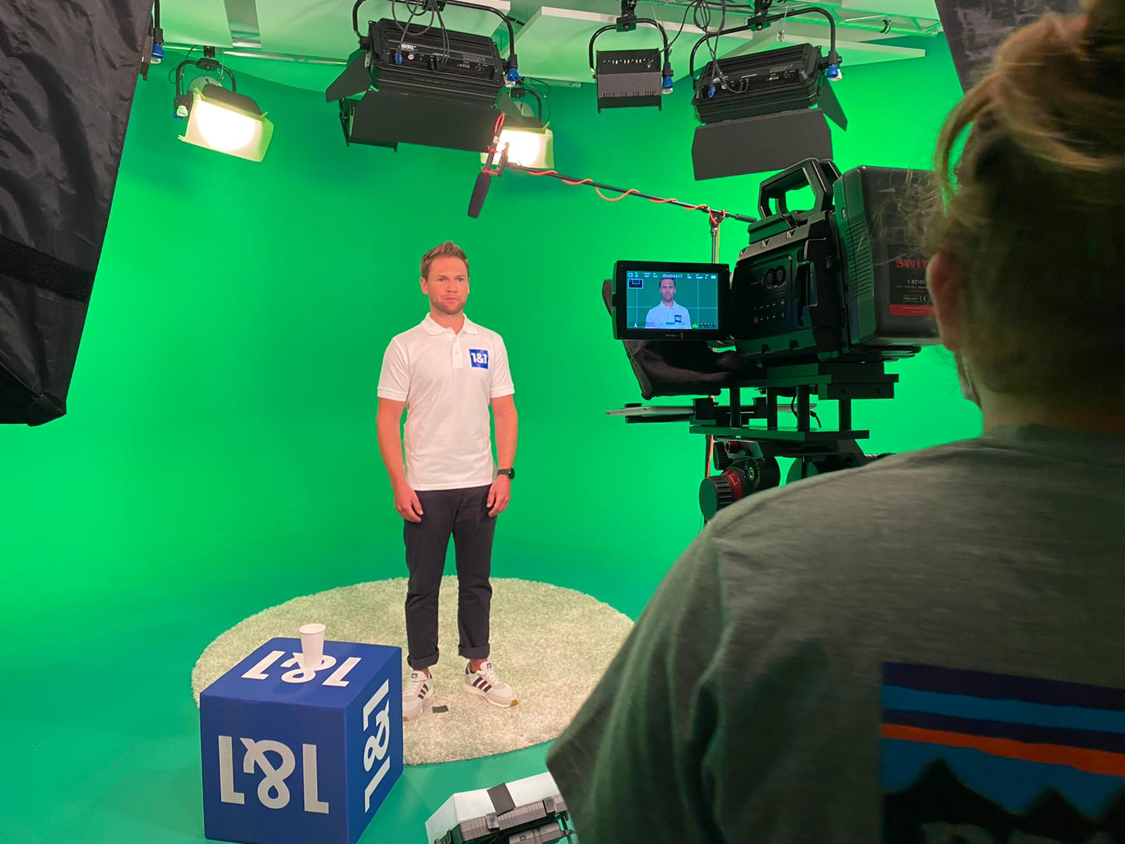Tobias Witton during a TV video production